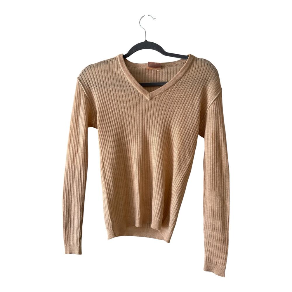 Courrèges Paris Ribbed V-Neck Sweater |
100% Cotton | Made in France |Women sz A - Picture 5 of 5